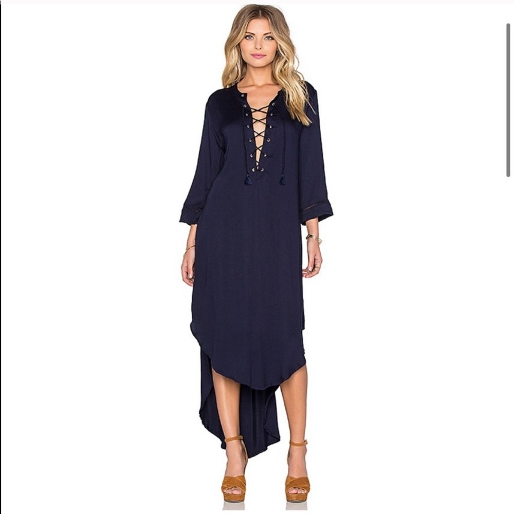 Faithfull Anthropologie Hey Now laceup dress $250